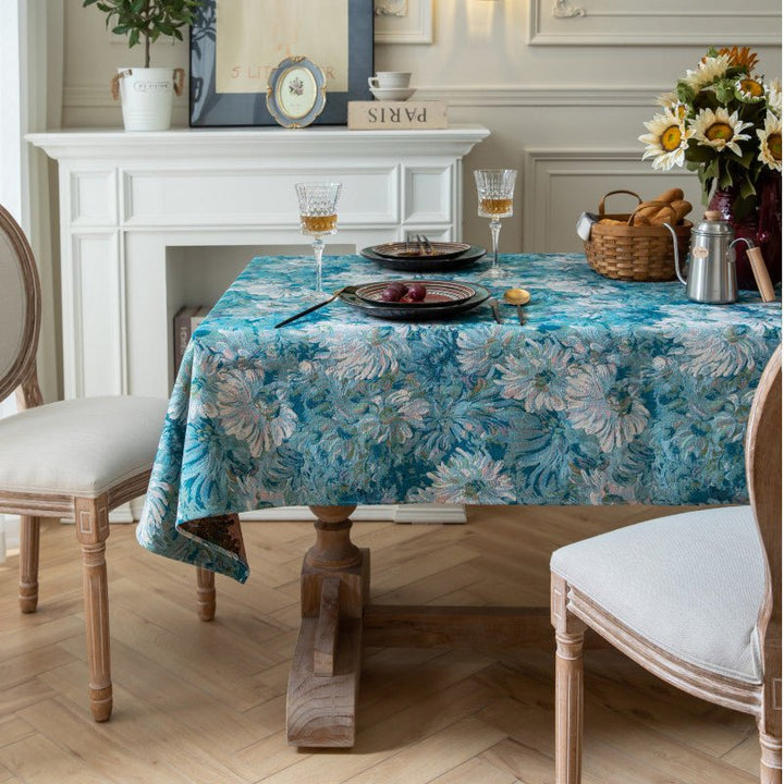 Blooming Flowers Tablecloth -Table Cloth- Delicors