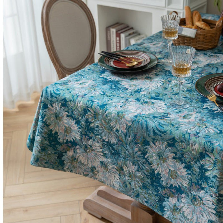 Blooming Flowers Tablecloth -Table Cloth- Delicors