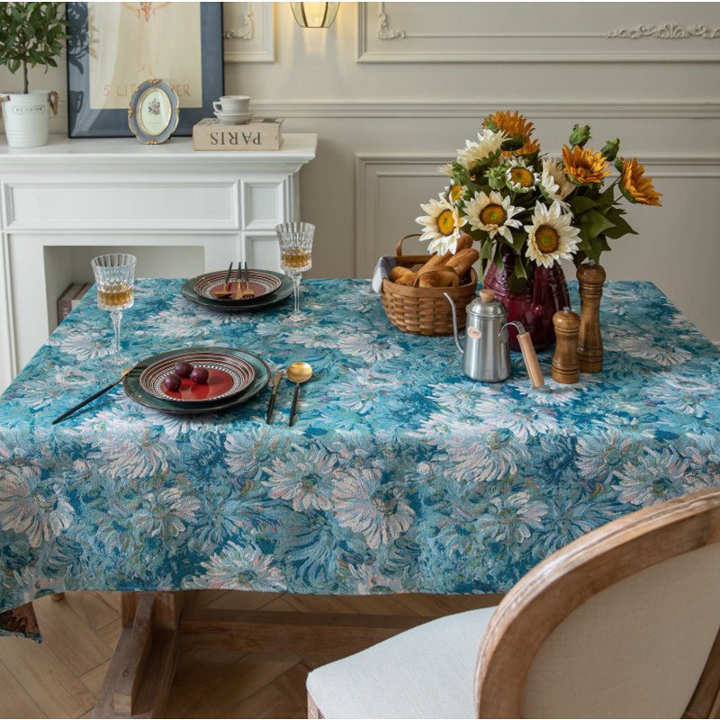 Blooming Flowers Tablecloth -Table Cloth- Delicors