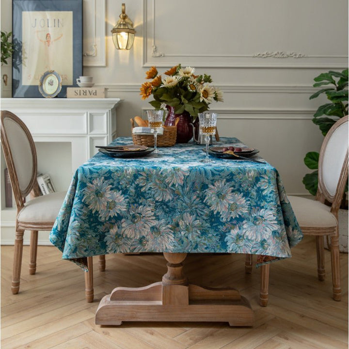 Blooming Flowers Tablecloth -Table Cloth- Delicors