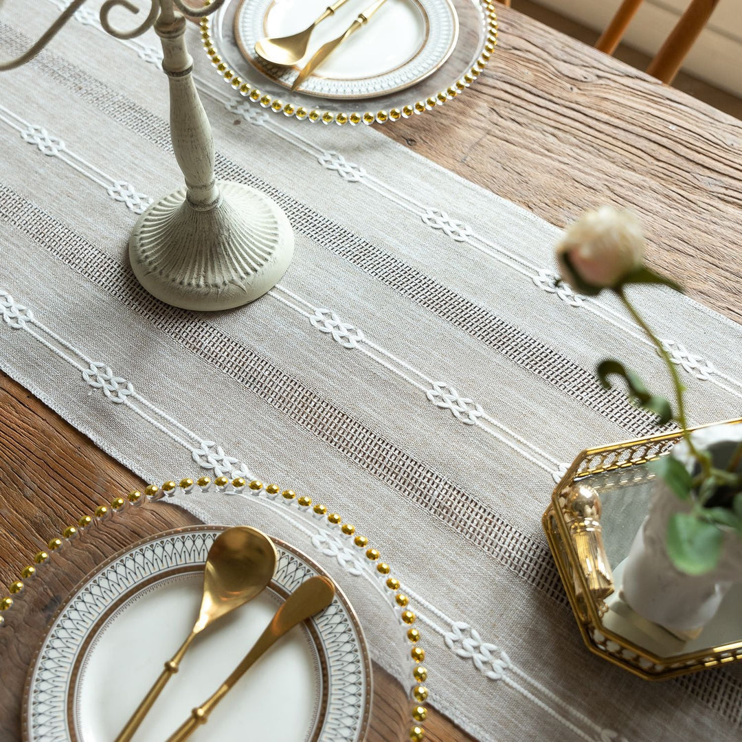 Bohemian Daydream Tassel Table Runner Collection -Table Runner- Delicors