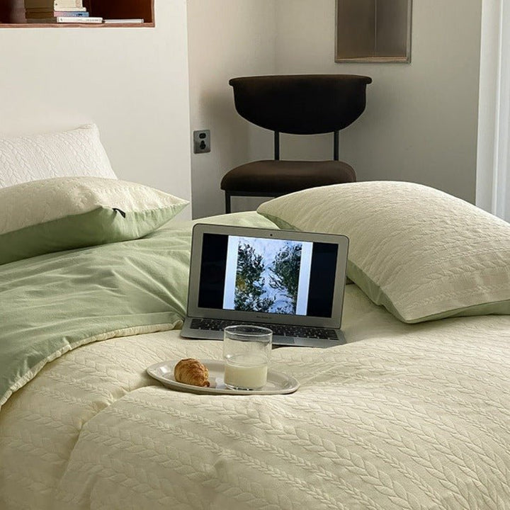 Cable Knit Bedding Set -Bedding- Delicors
