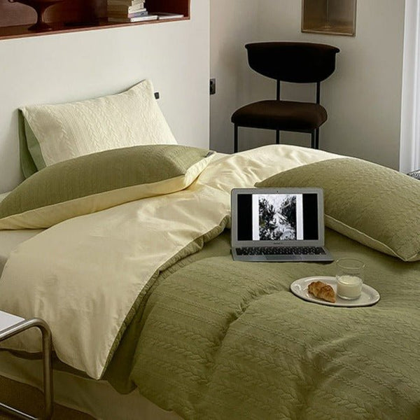 Cable Knit Bedding Set -Bedding- Delicors