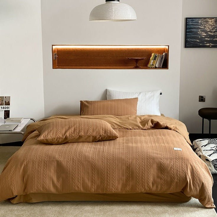 Cable Knit Bedding Set -Bedding- Delicors
