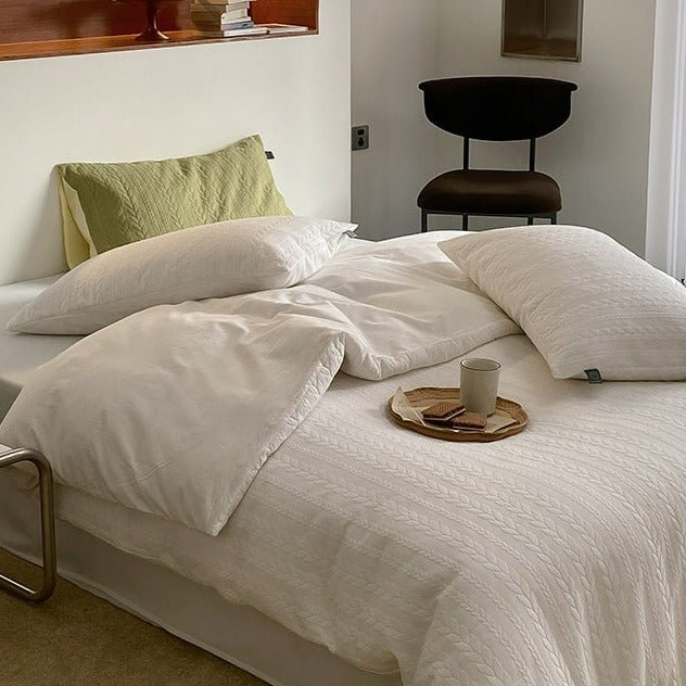 Cable Knit Bedding Set -Bedding- Delicors