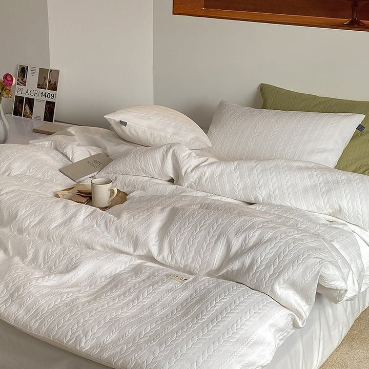 Cable Knit Bedding Set -Bedding- Delicors