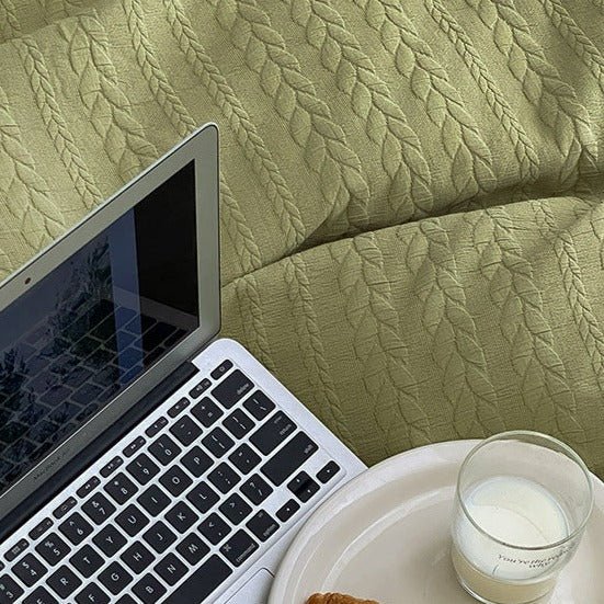 Cable Knit Bedding Set -Bedding- Delicors