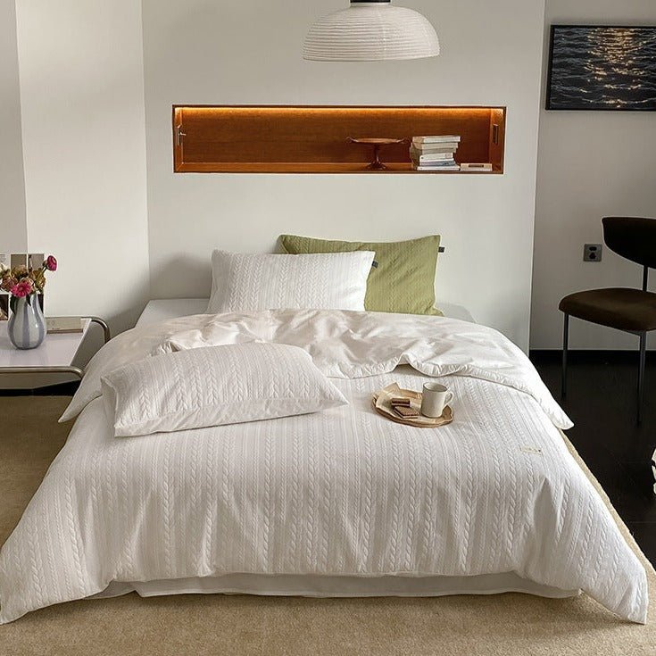 Cable Knit Bedding Set -Bedding- Delicors