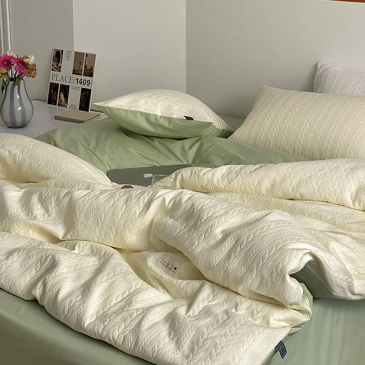 Cable Knit Bedding Set -Bedding- Delicors