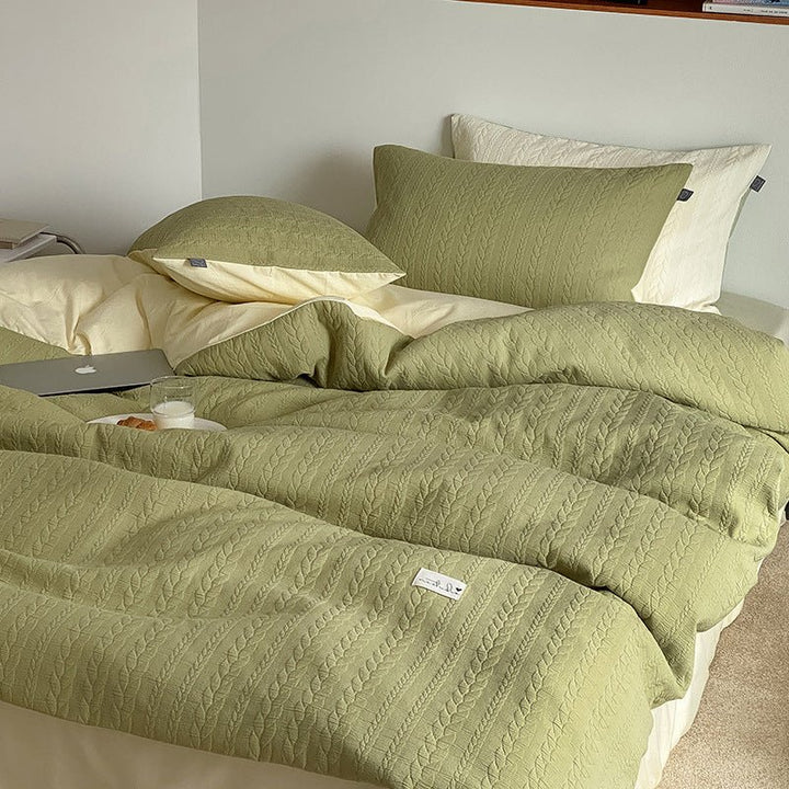 Cable Knit Bedding Set -Bedding- Delicors
