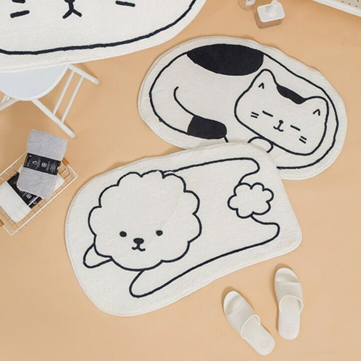 Cartoon Cuties Bath Mat Collection -Bath Mats & Rugs- Delicors