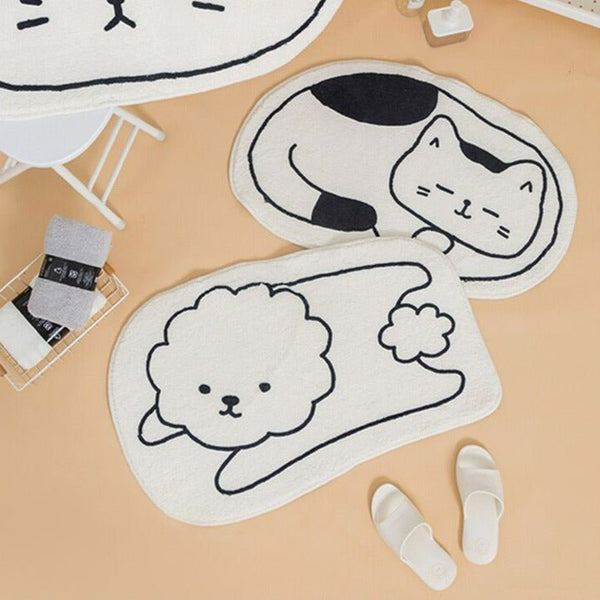 Cartoon Cuties Bath Mat Collection -Bath Mats & Rugs- Delicors