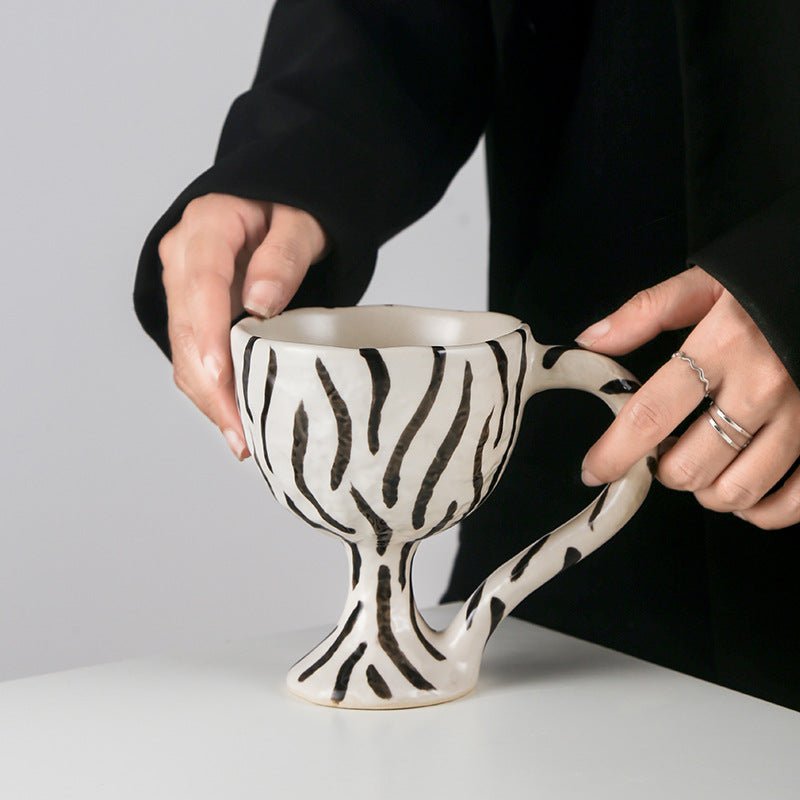 Ceramic Chalice Teacup -Dinnerware- Delicors