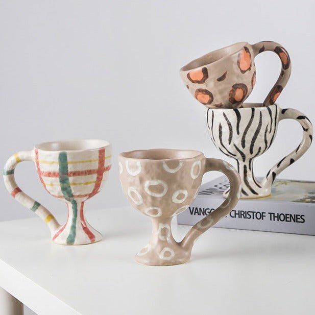 Ceramic Chalice Teacup -Dinnerware- Delicors