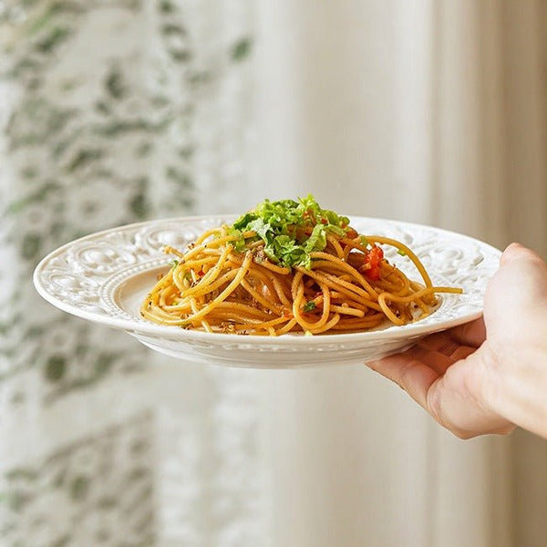 Ceramic Lace Plate -Dinnerware- Delicors