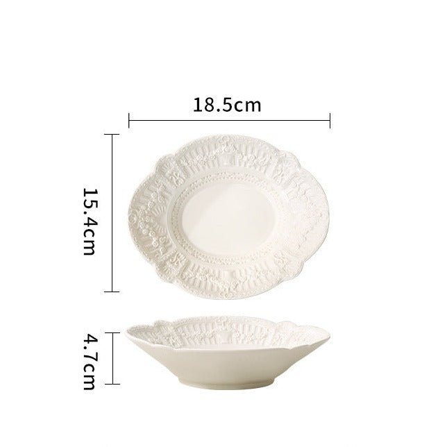 Chateau Lace Serving Dish -Dinnerware- Delicors