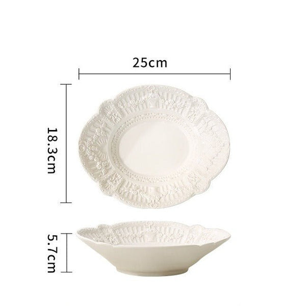 Chateau Lace Serving Dish -Dinnerware- Delicors
