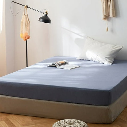Checkerboard Plus Jersey Cotton Lightweight Bed Sheet -Bedding- Delicors