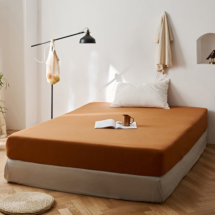 Checkerboard Plus Jersey Cotton Lightweight Bed Sheet -Bedding- Delicors