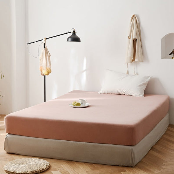 Checkerboard Plus Jersey Cotton Lightweight Bed Sheet -Bedding- Delicors