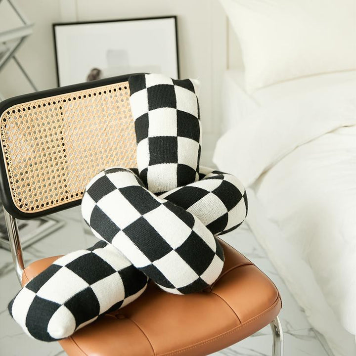 Checkerboard Twist Boucle Cushion Collection -- Delicors