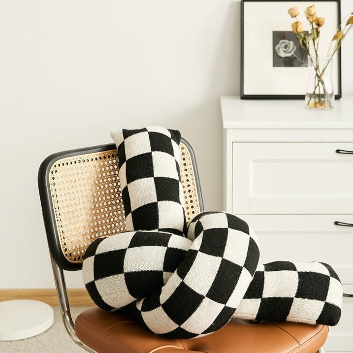 Checkerboard Twist Boucle Cushion Collection -- Delicors