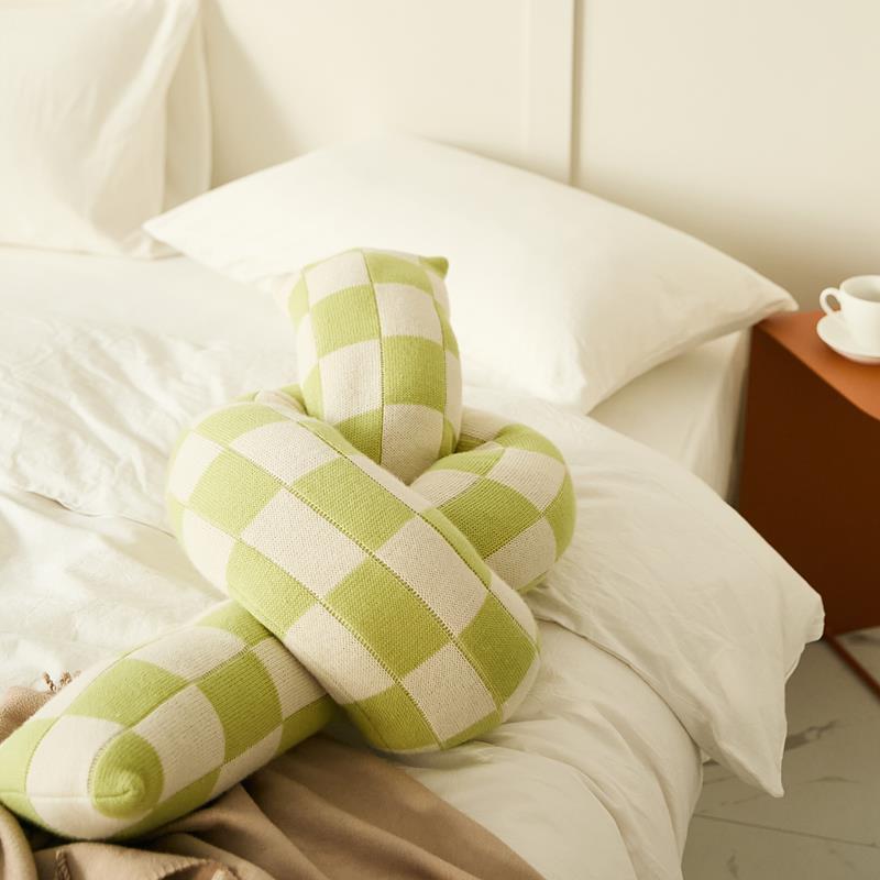 Checkerboard Twist Boucle Cushion Collection -- Delicors