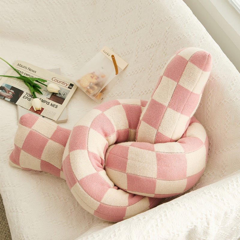 Checkerboard Twist Boucle Cushion Collection -- Delicors