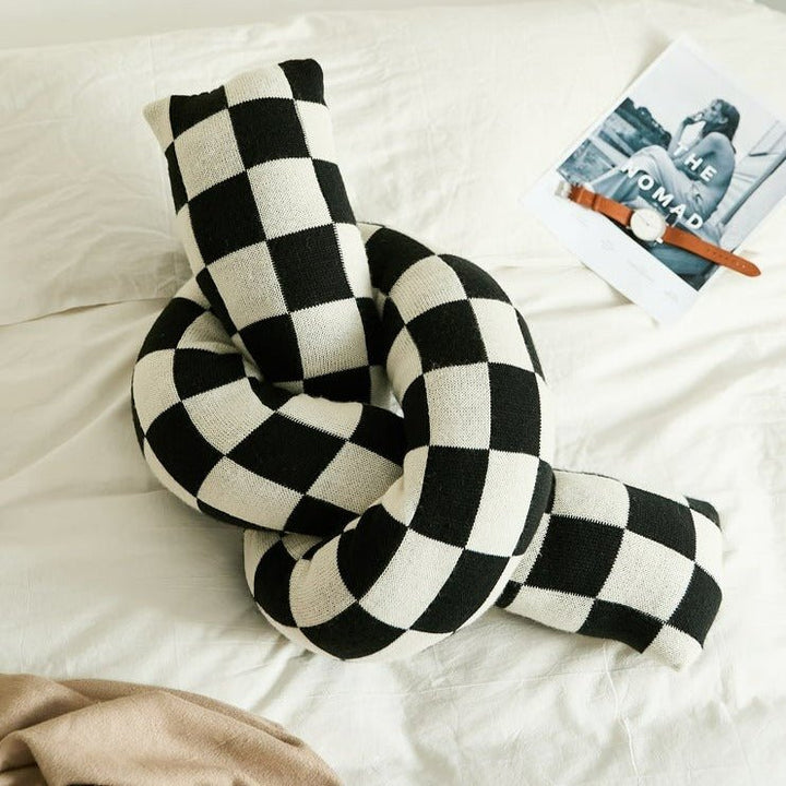 Checkerboard Twist Boucle Cushion Collection -- Delicors