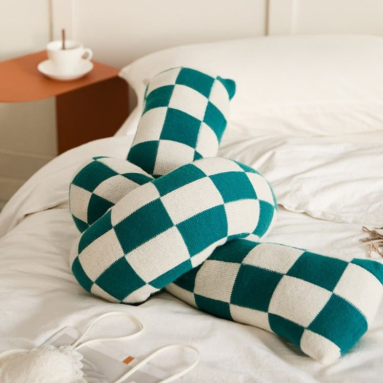 Checkerboard Twist Boucle Cushion Collection -- Delicors