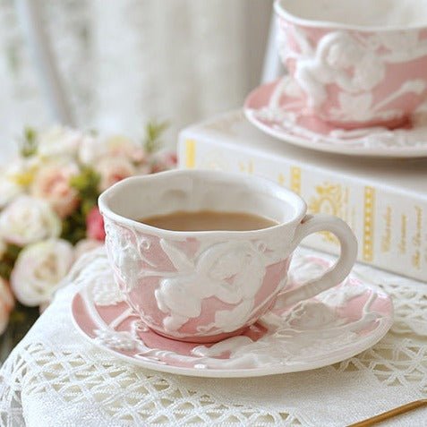 Cherub Teacup & Pot Collection -Dinnerware- Delicors