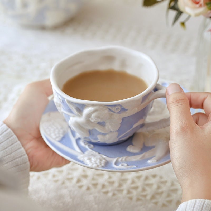 Cherub Teacup & Pot Collection -Dinnerware- Delicors