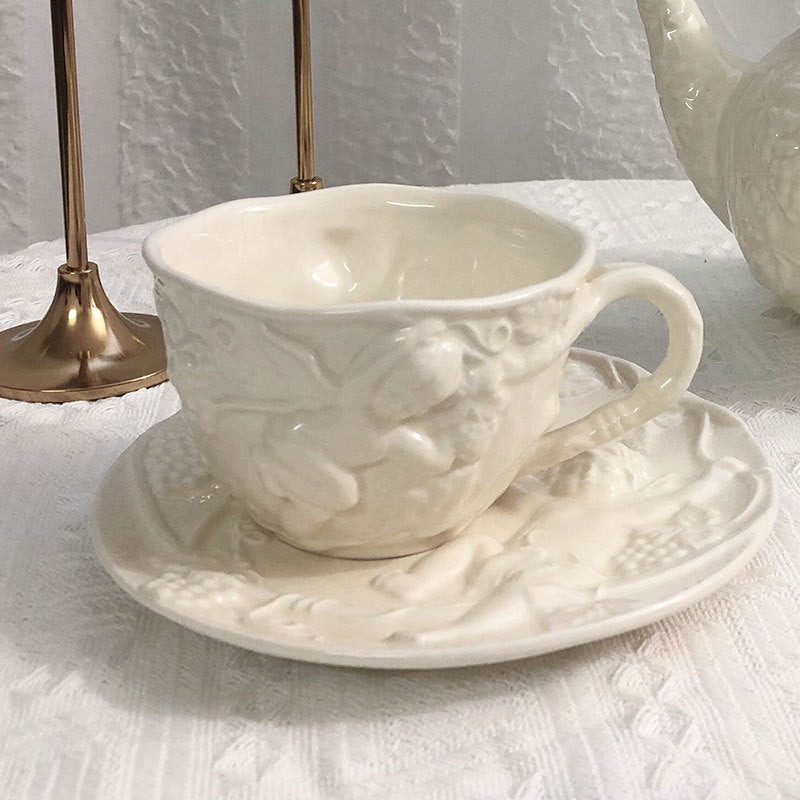 Cherub Teacup & Pot Collection -Dinnerware- Delicors