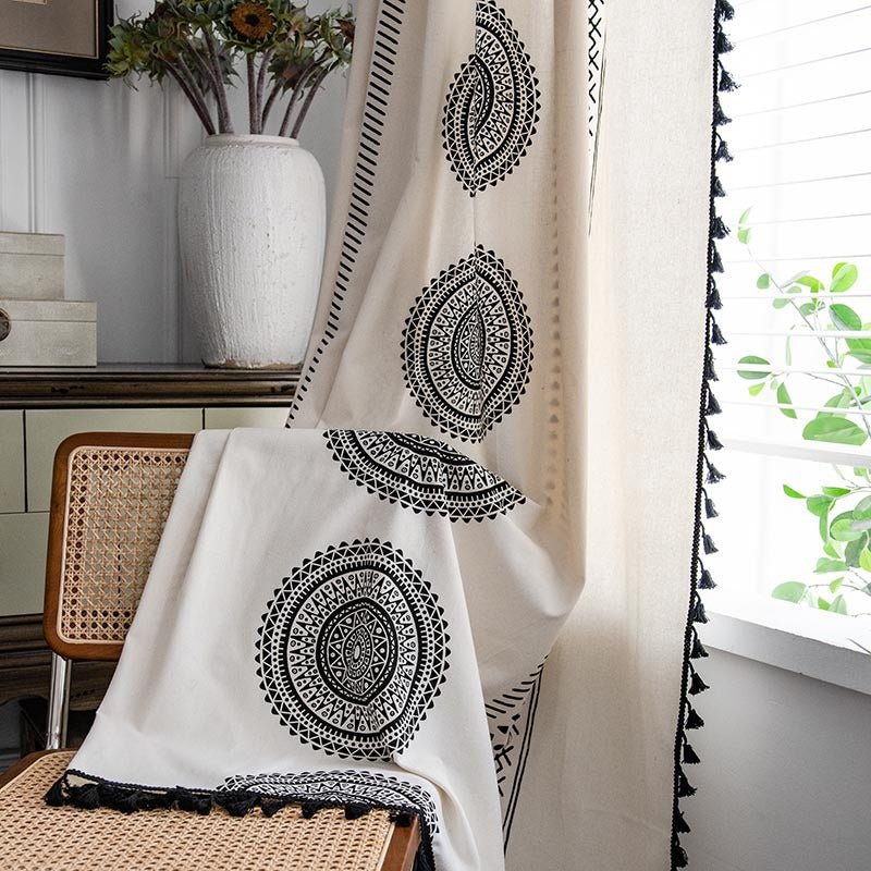 Circle Mandala Curtain -Curtain- Delicors