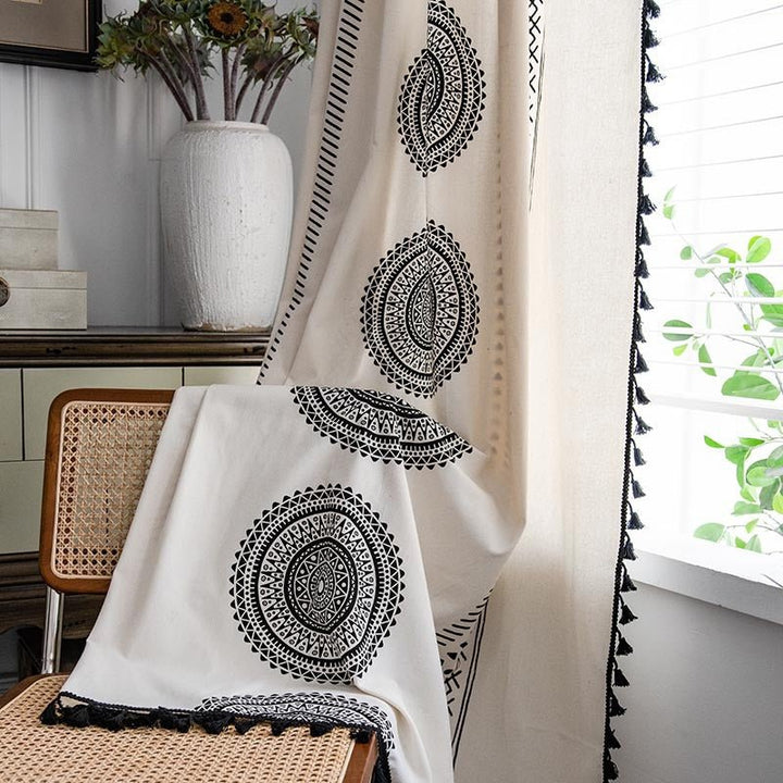 Circle Mandala Curtain -Curtain- Delicors