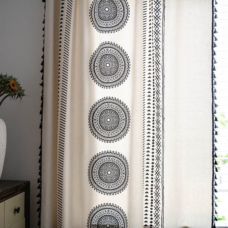 Circle Mandala Curtain -Curtain- Delicors