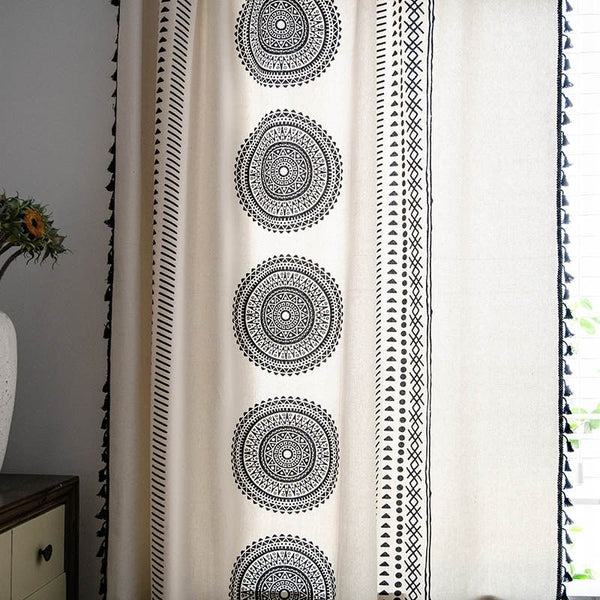 Circle Mandala Curtain -Curtain- Delicors