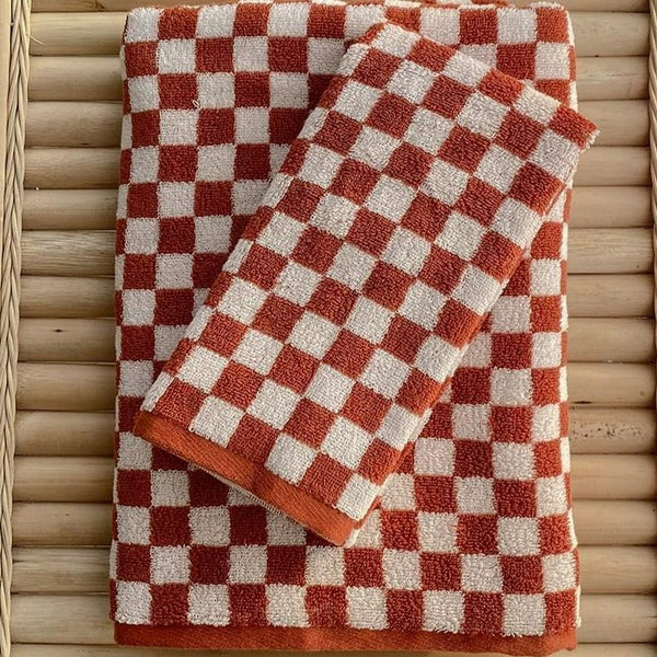 Classic Checkerboard Towel Collection -Towel- Delicors