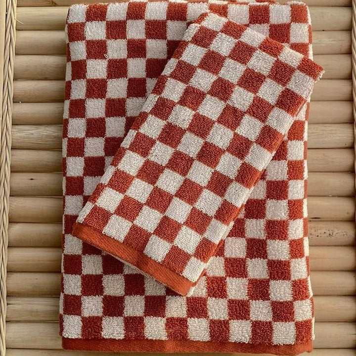 Classic Checkerboard Towel Collection -Towel- Delicors