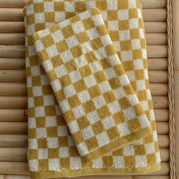 Classic Checkerboard Towel Collection -Towel- Delicors