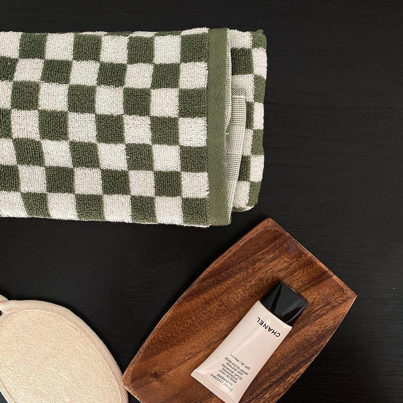 Classic Checkerboard Towel Collection -Towel- Delicors