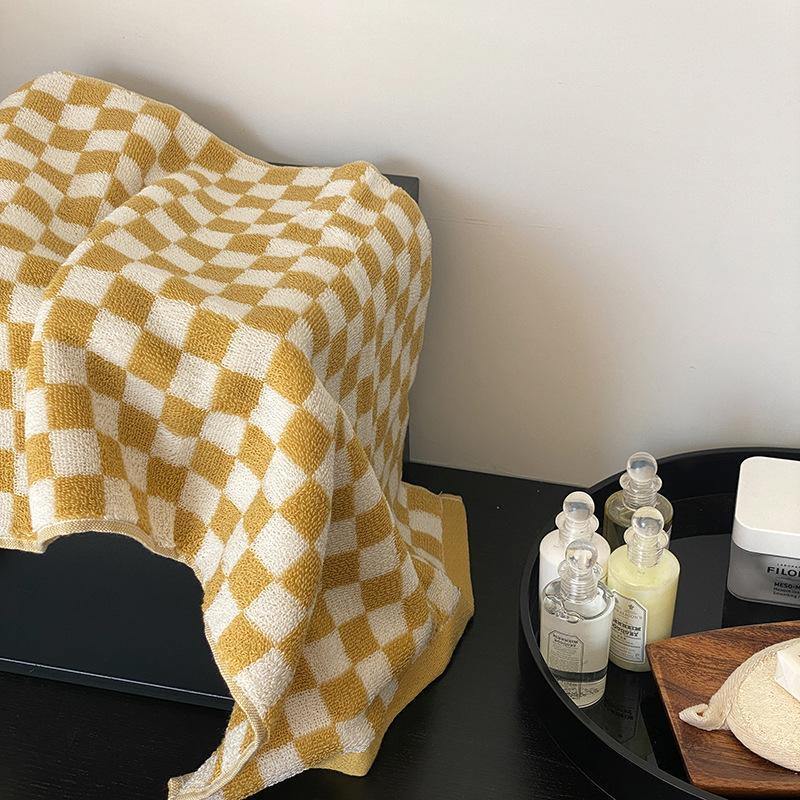 Classic Checkerboard Towel Collection -Towel- Delicors