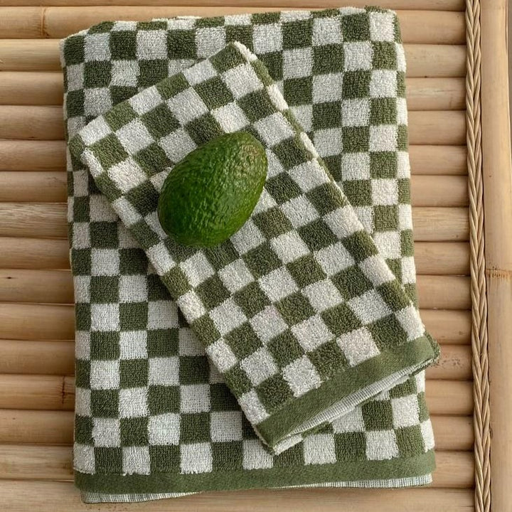 Classic Checkerboard Towel Collection -Towel- Delicors