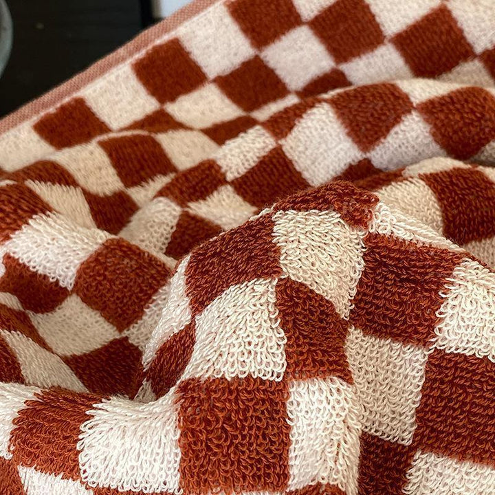 Classic Checkerboard Towel Collection -Towel- Delicors
