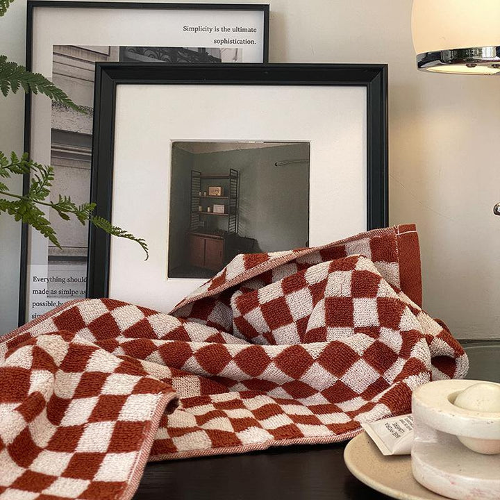 Classic Checkerboard Towel Collection -Towel- Delicors