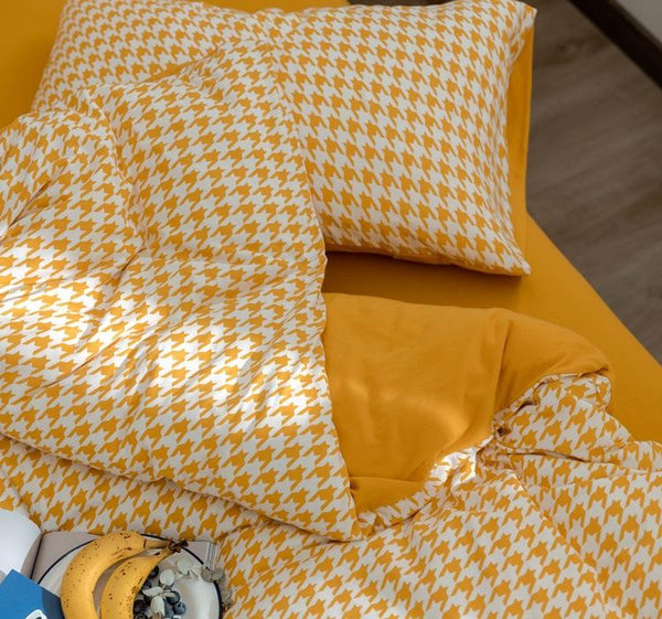 Classic Pied De Poule Bedding Collection -Bedding- Delicors