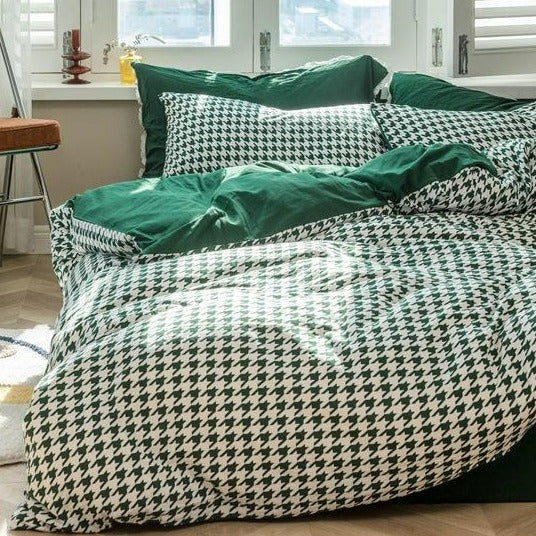 Classic Pied De Poule Bedding Collection -Bedding- Delicors