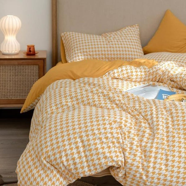 Classic Pied De Poule Bedding Collection -Bedding- Delicors