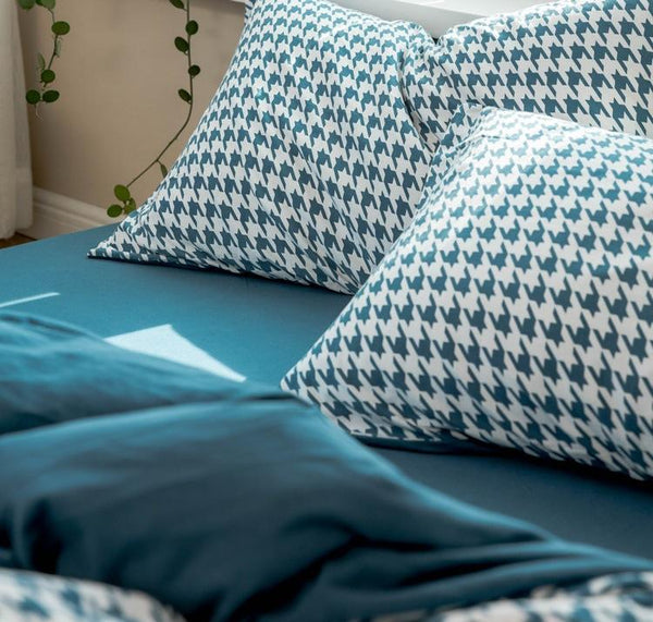 Classic Pied De Poule Bedding Collection -Bedding- Delicors