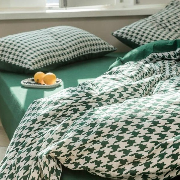 Classic Pied De Poule Bedding Collection -Bedding- Delicors
